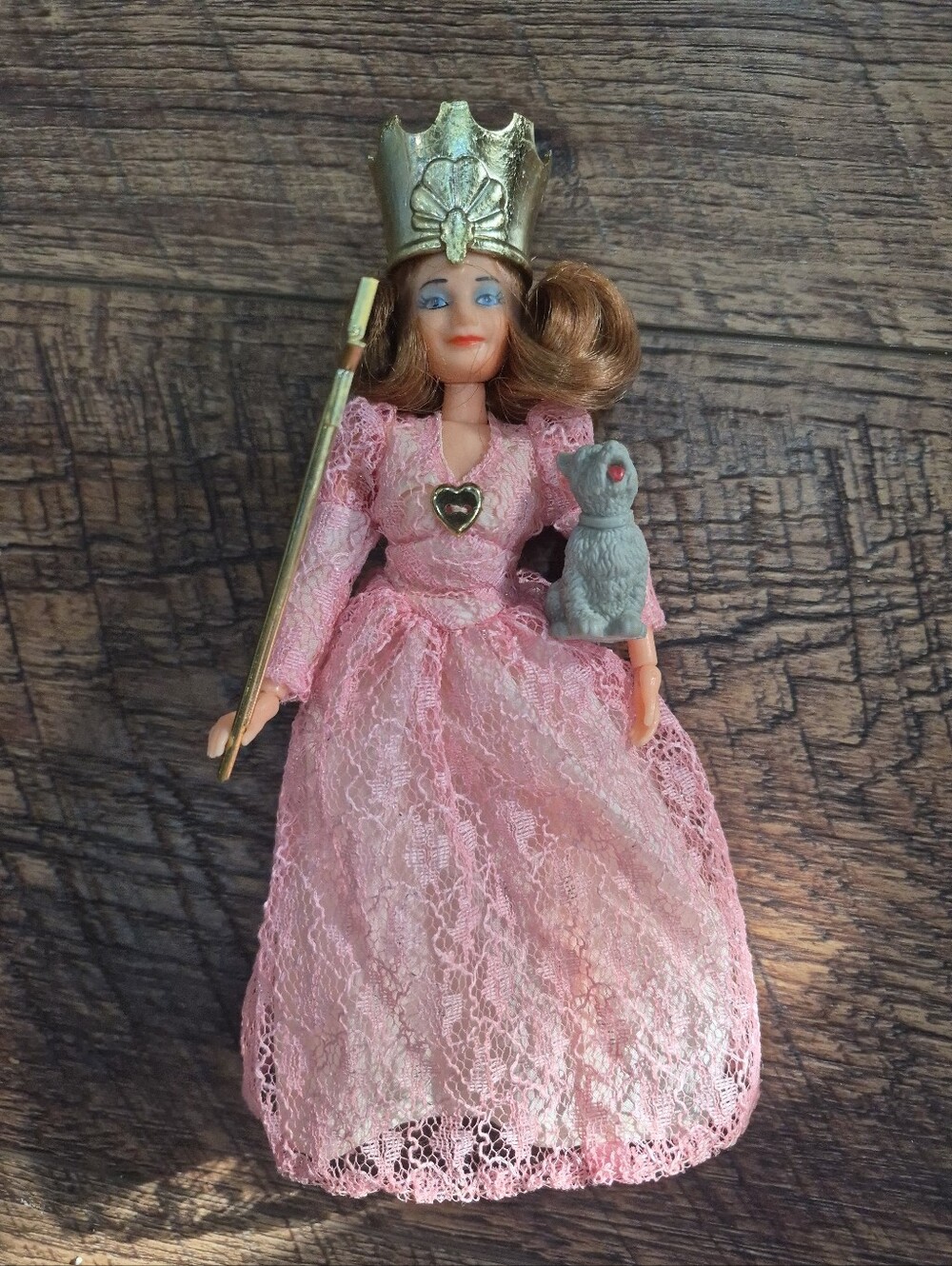 Vintage 1974 Mego Glinda The Good Witch Figure With Toto Wizard Of Oz Movie